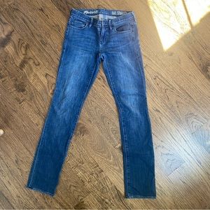 Madewell Rail Straight Blue Denim Jeans
